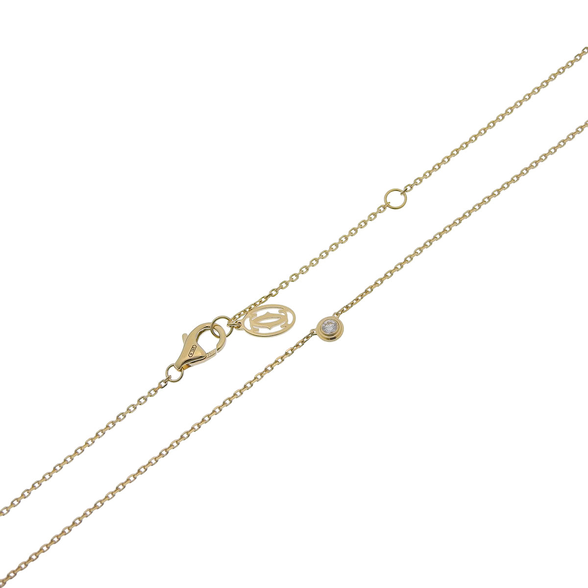 Damour Necklace XS Diamond K18YG 2.1g