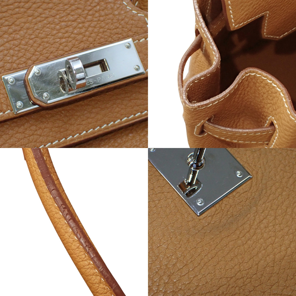 Birkin 30 Togo Palladium Hardware Gold □K Engraved