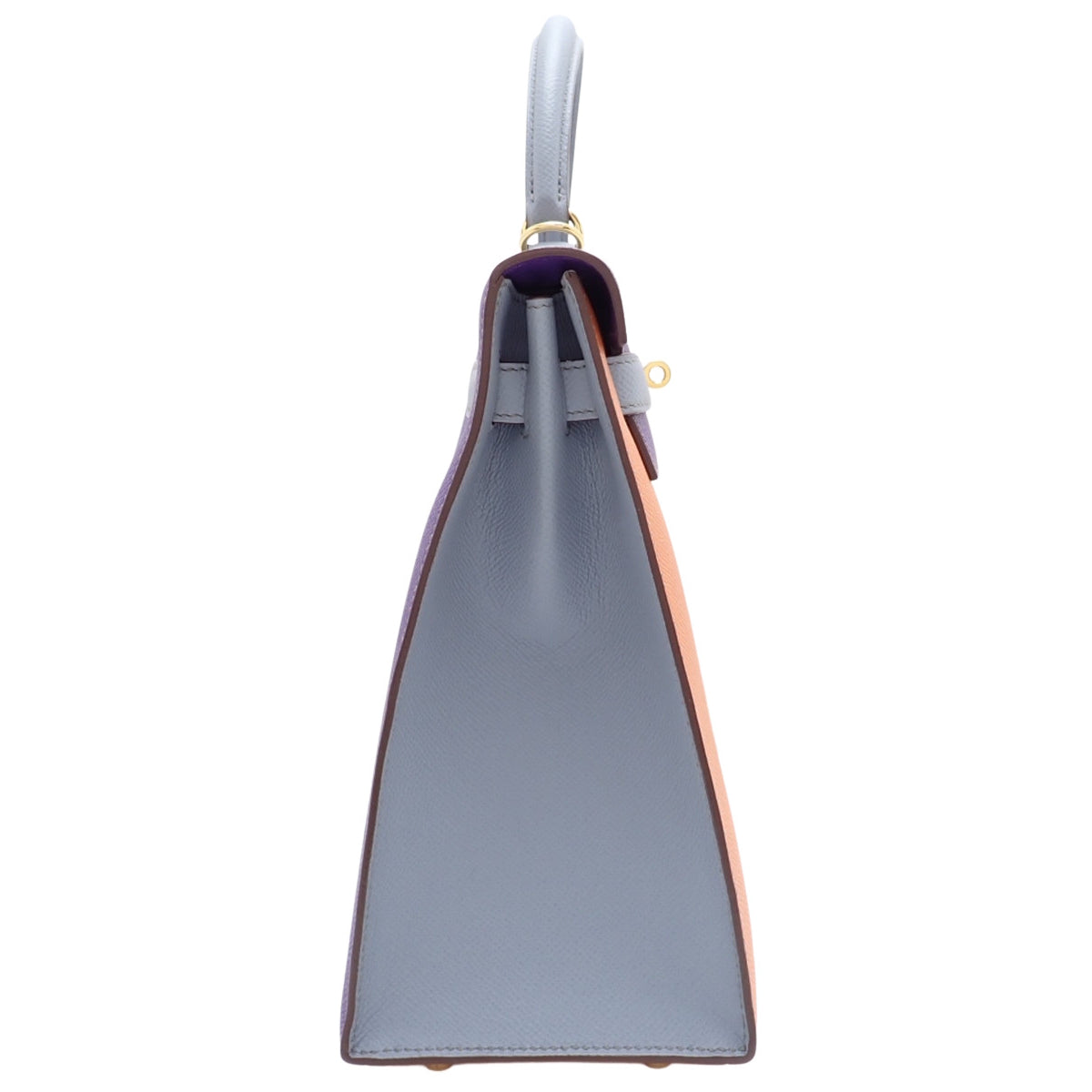 Kelly 32 (Sellier) Veau Epsom Ultraviolet Bleu Lin Gold hardware □Q stamp
