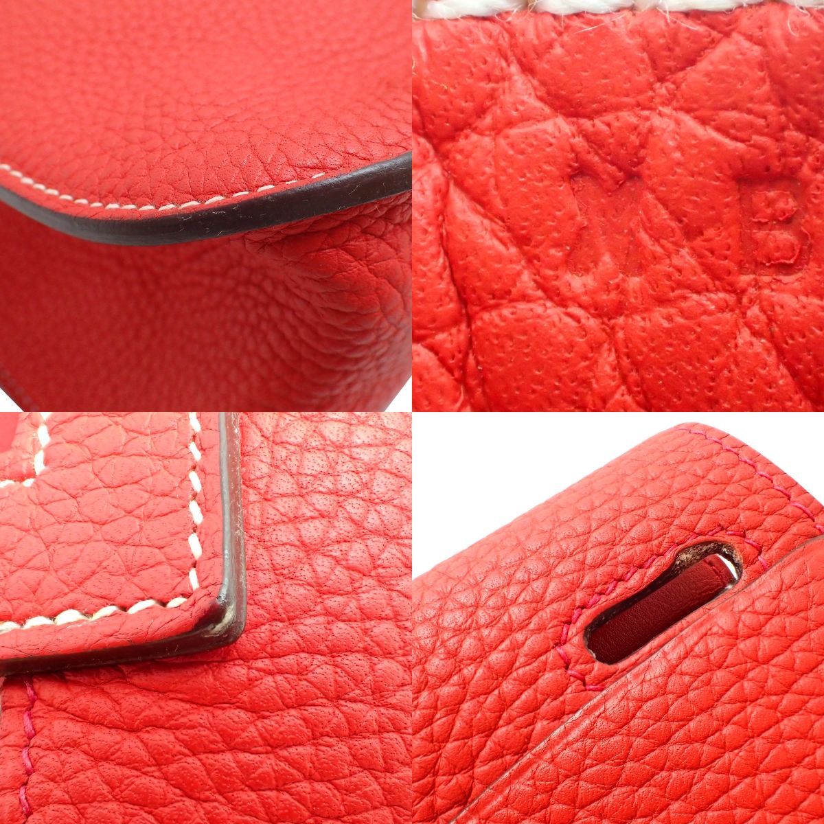 Hermès Arzan 31, Clemence leather, Palladium hardware, Rouge Casaque, Silver hardware, X stamp