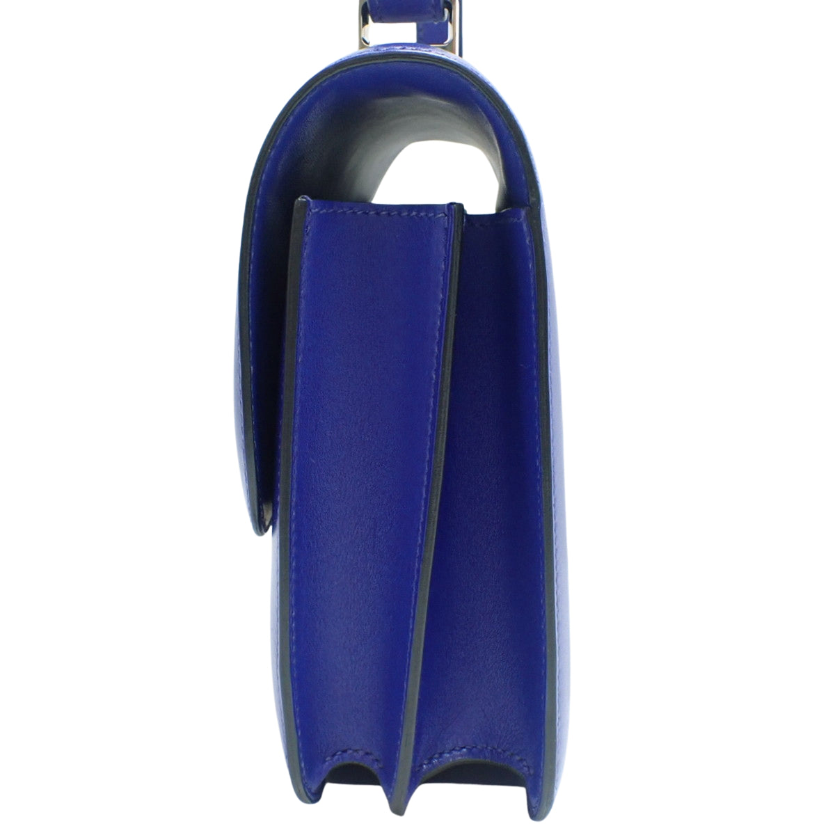 Constance 24 Box Calf Palladium Hardware Bleu Electrique A stamp
