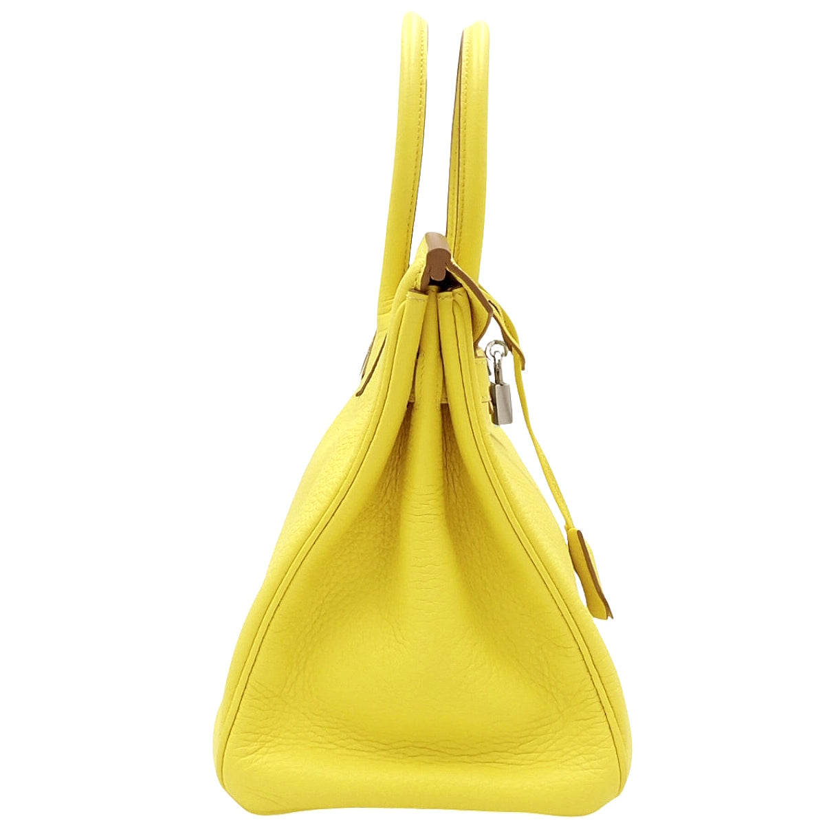 Birkin 30 Taurillon Clemence 皮革 钯金配件 青柠色 银扣 Z刻印