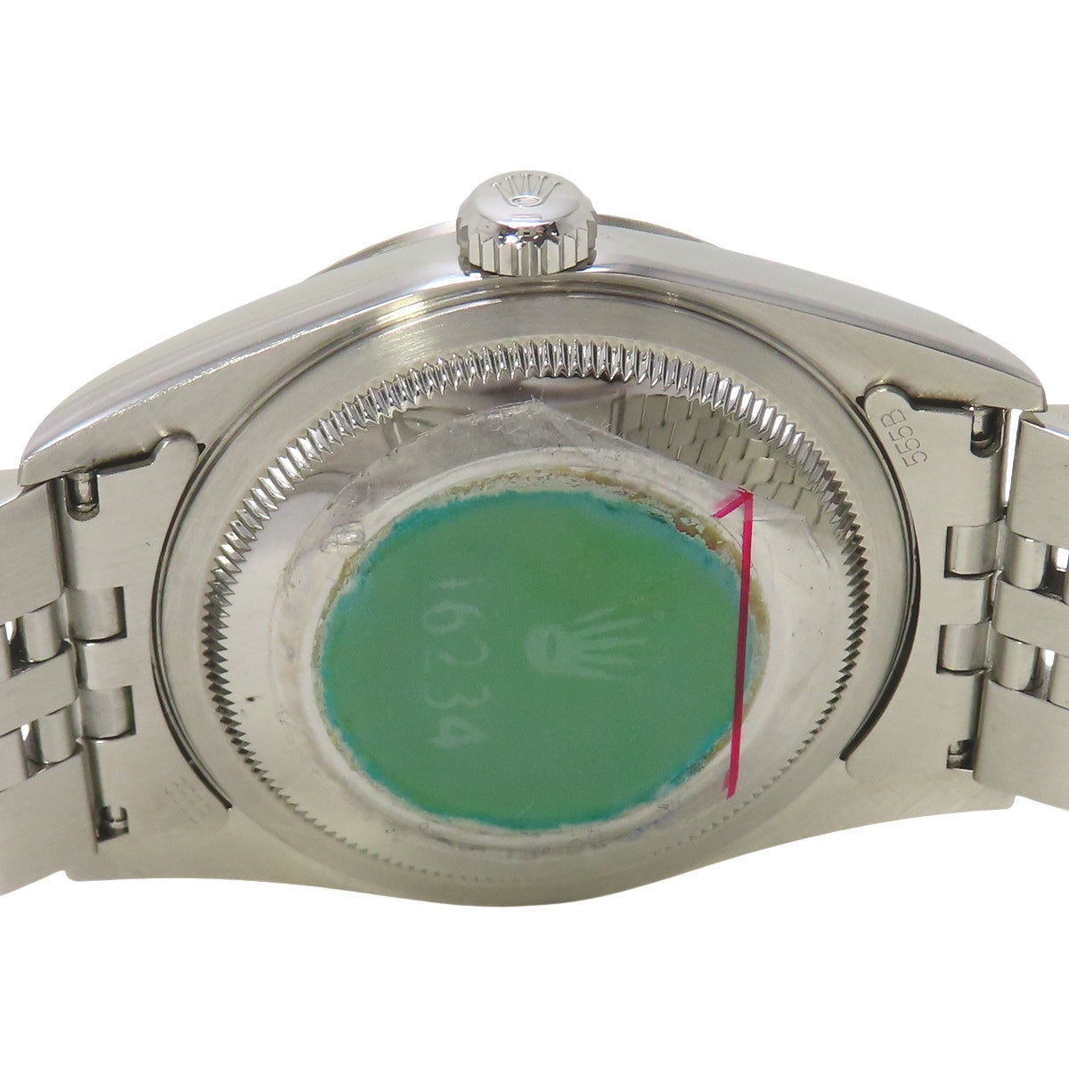 デイトジャスト36 16234G WG/SS U番 シルバー 10Ｐダイヤ 自動巻き メンズ