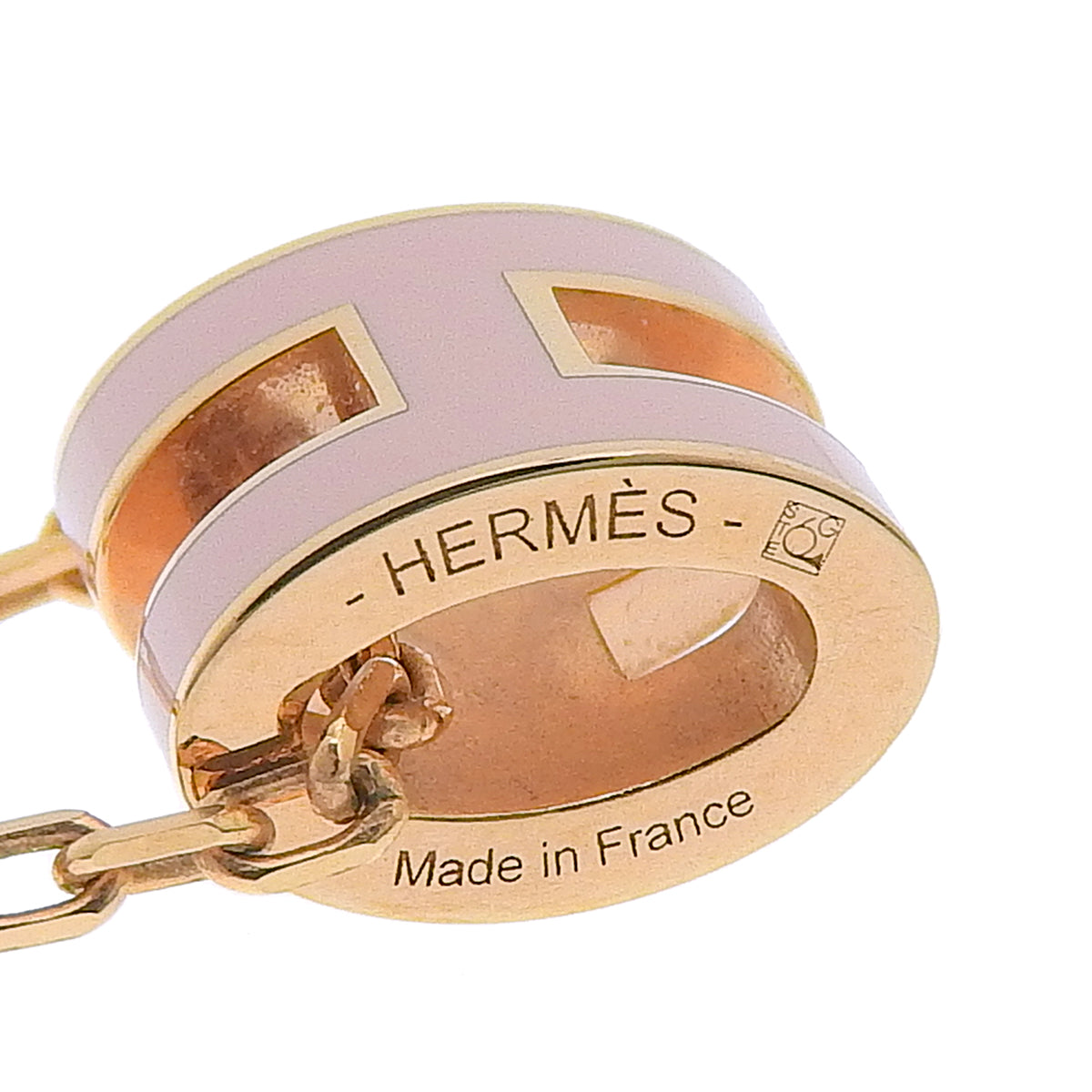 Mini Pop H necklace in metal with gold plating