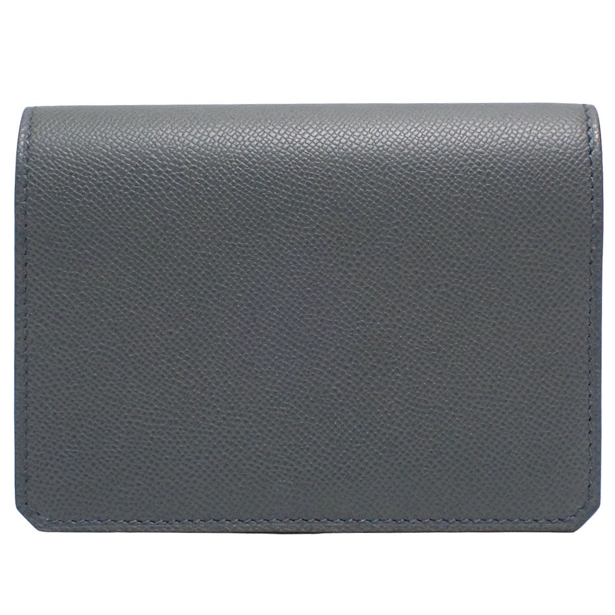 Medor Card Case, Veau Madame, Graphite, Gold Hardware, W stamp