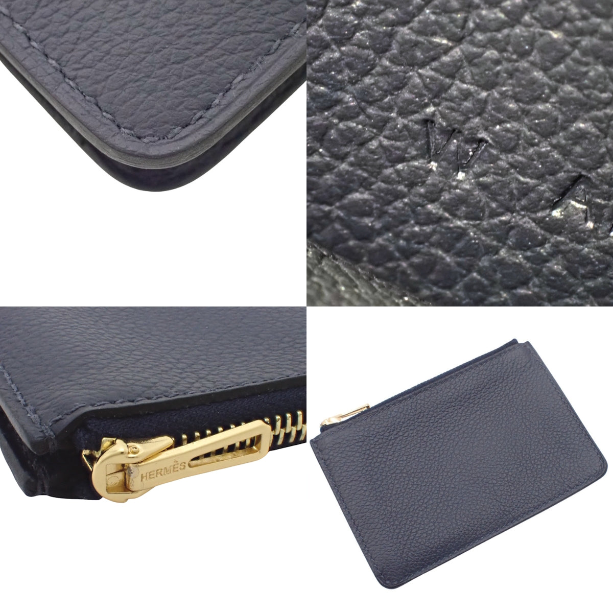 Laurels Luly Slim Evercolor Bleu Nuit Gold Hardware W Stamp