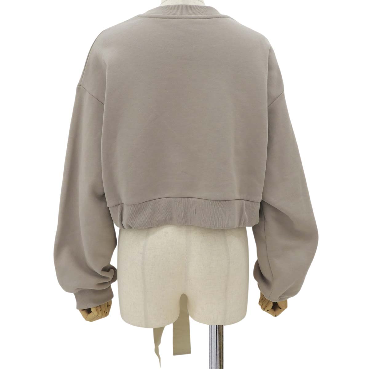 Cropped Grosgrain Sweatshirt XS