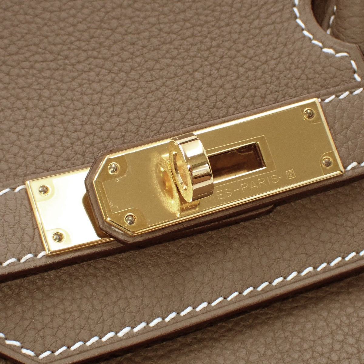Birkin 30 Taurillon Clemence Etoupe/Etupe Gold Hardware C stamp