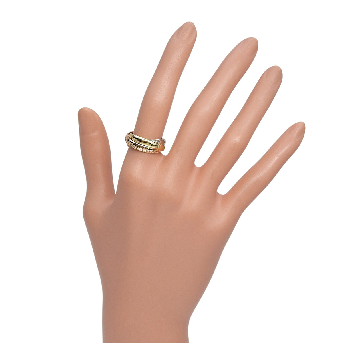 les must de Cartier トリニティリング K18YG K18WG K18PG 52 7.5g