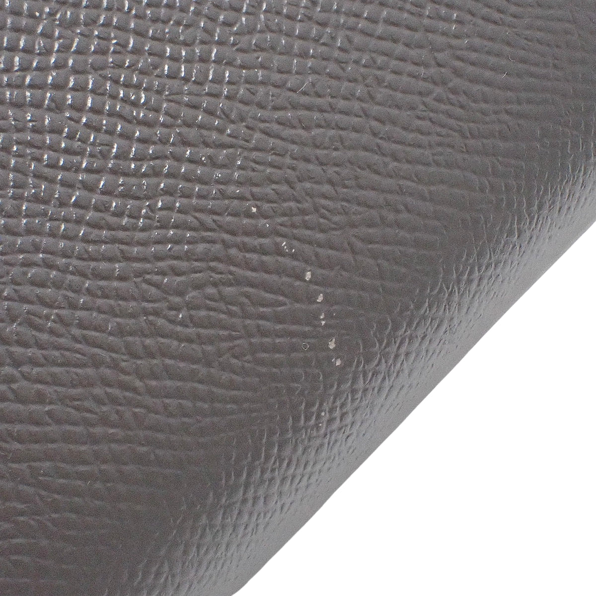Nano belt bag in grey grained calfskin leather