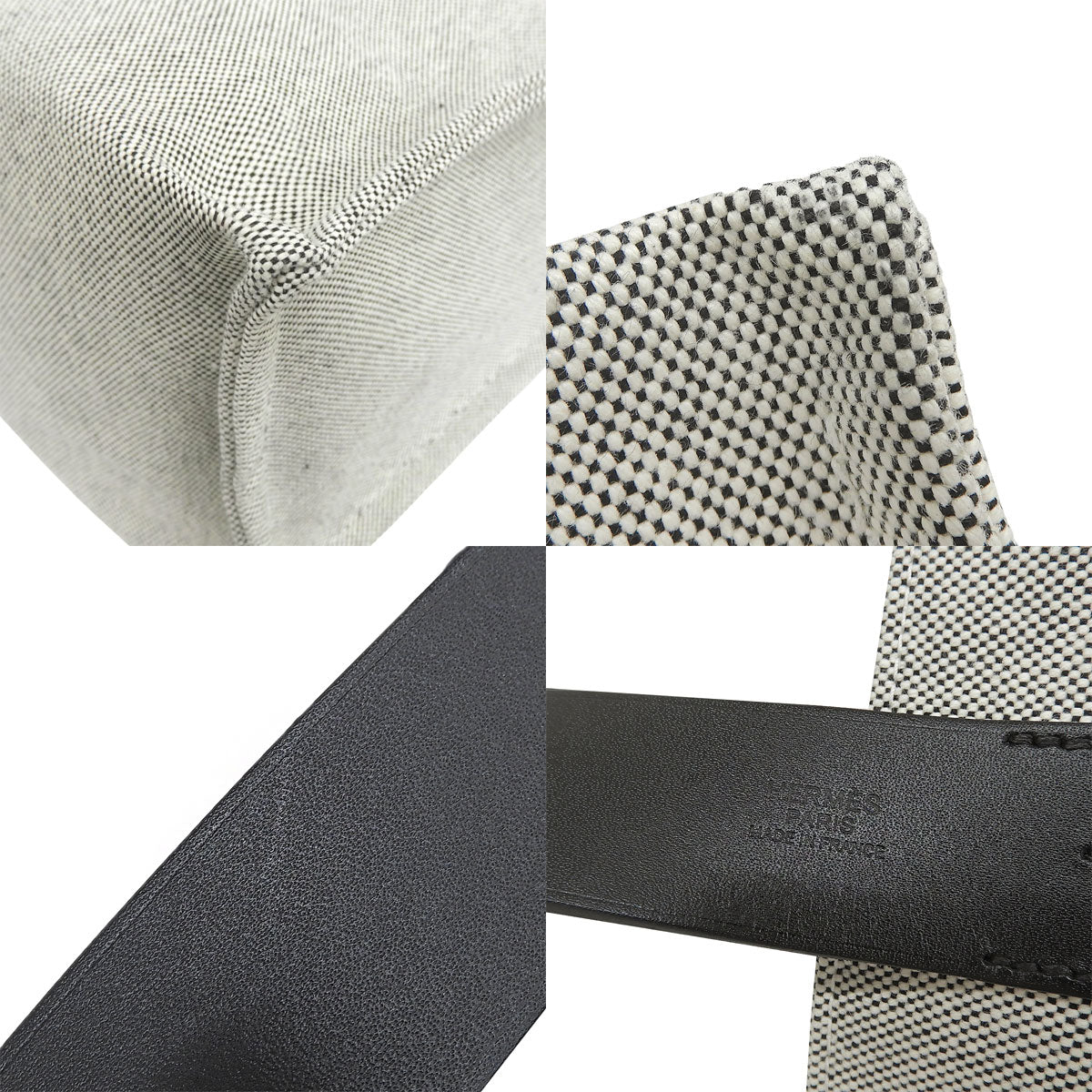 Etrivière Shopping Toile H Vache Hunter Gray Black W stamp