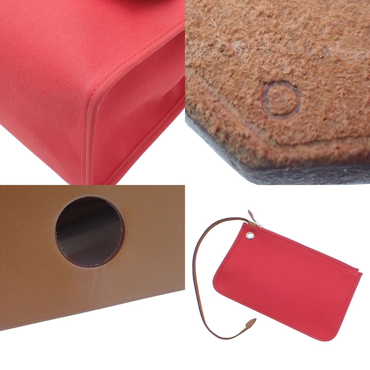 Herbag Zip PM Toile Officier Vache Hunter Palladium Hardware Bougainvillea Fauve D stamp