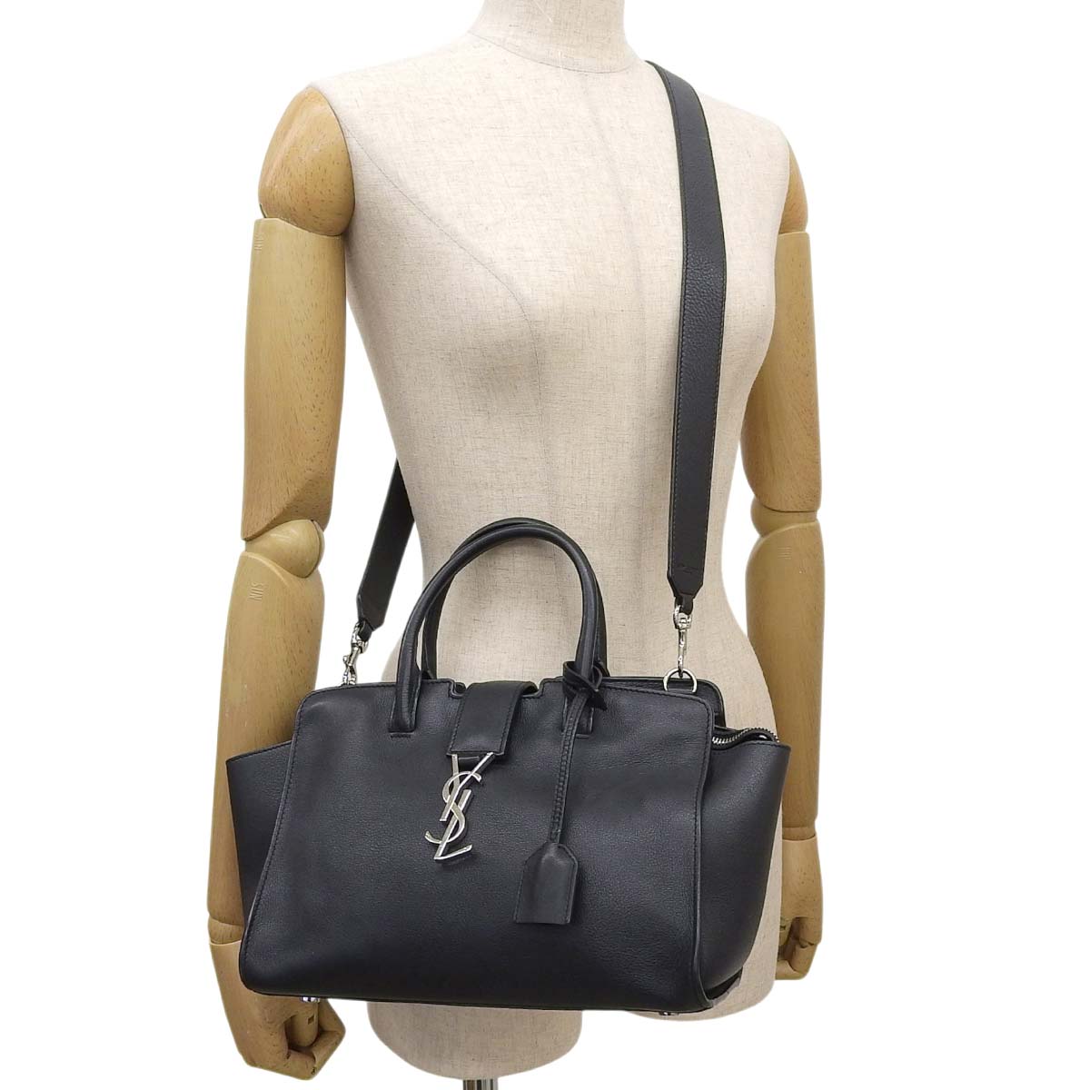 Downtown Baby Cabas Leather Navy 436834
