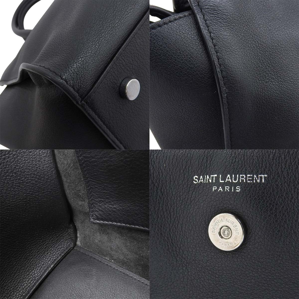 Downtown Baby Cabas Leather Navy 436834