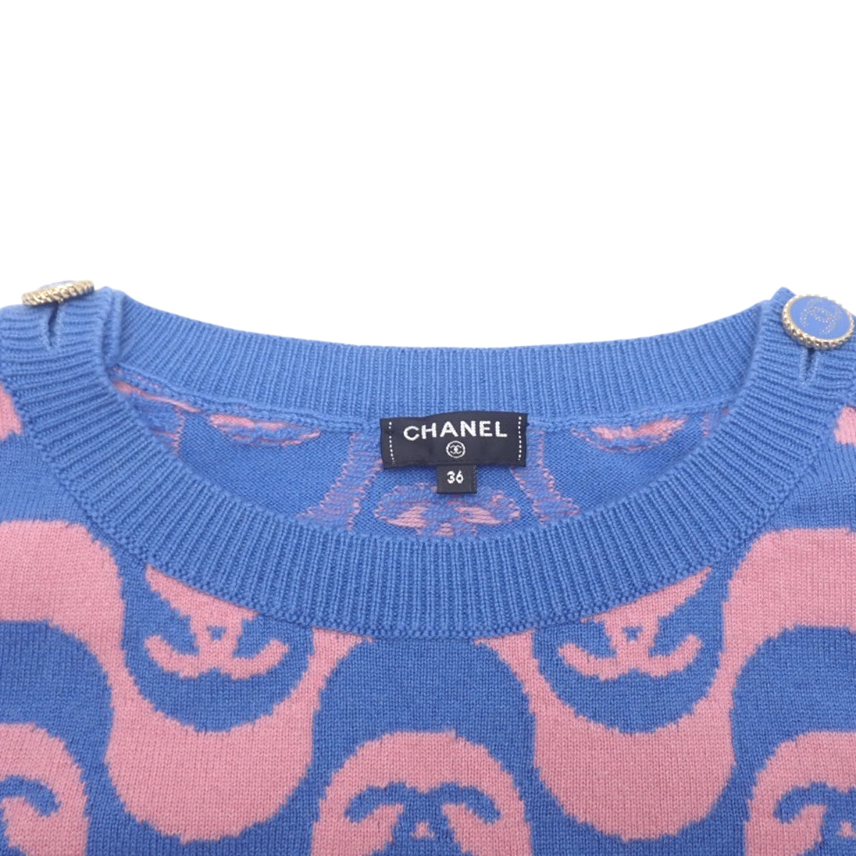 ココマーク バイカラーニット 36 P70