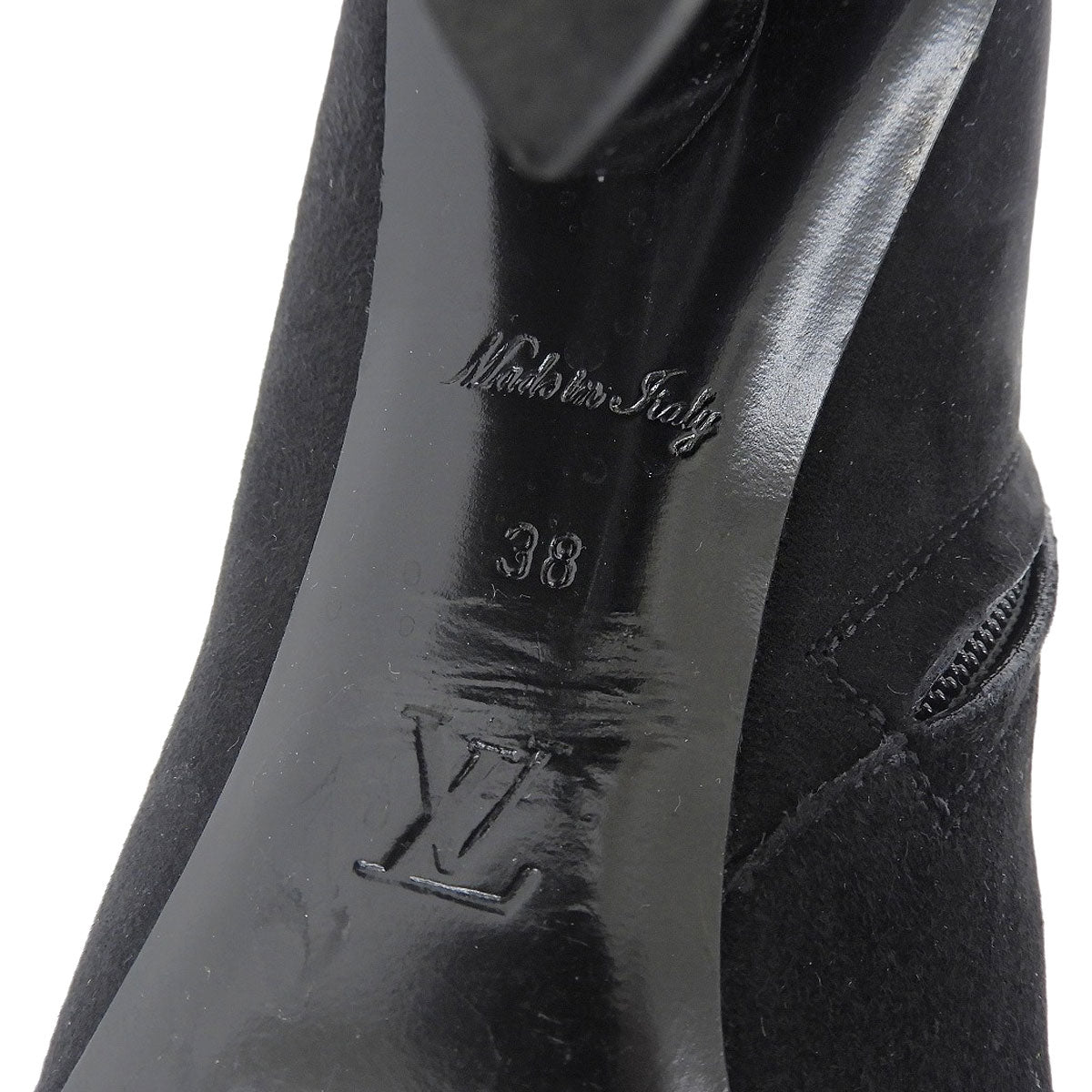 LOUIS VUITTON シルエット・ライン アンクル ブーツ 38 スエード ブラック｜Vintage Luxury Brand Specialty Store｜Shibuya, Tokyo｜alamode