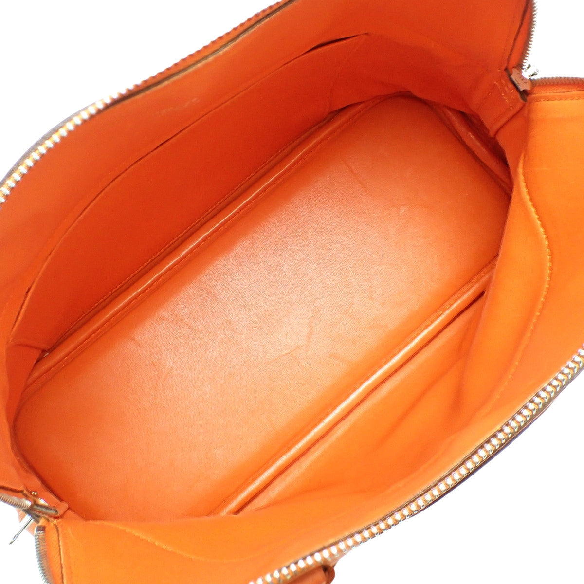 Bolide 31, Taurillon Clemence leather, palladium hardware, orange, silver hardware, □R stamp