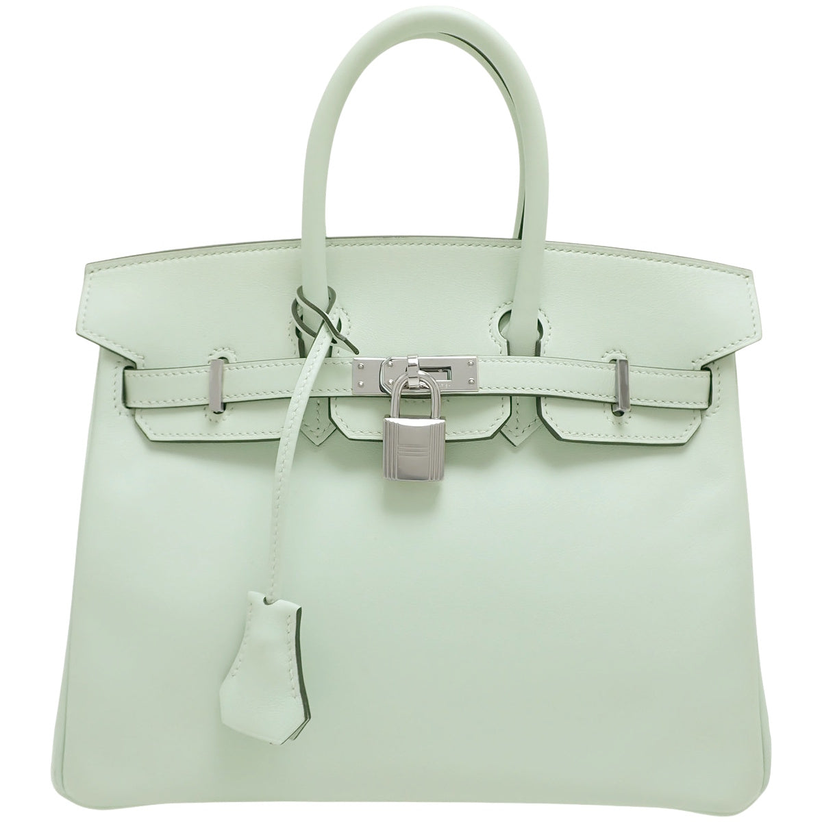 Hermes Birkin 25 Veau Swift Palladium Hardware Vert Fizz Silver Hardware W stamp