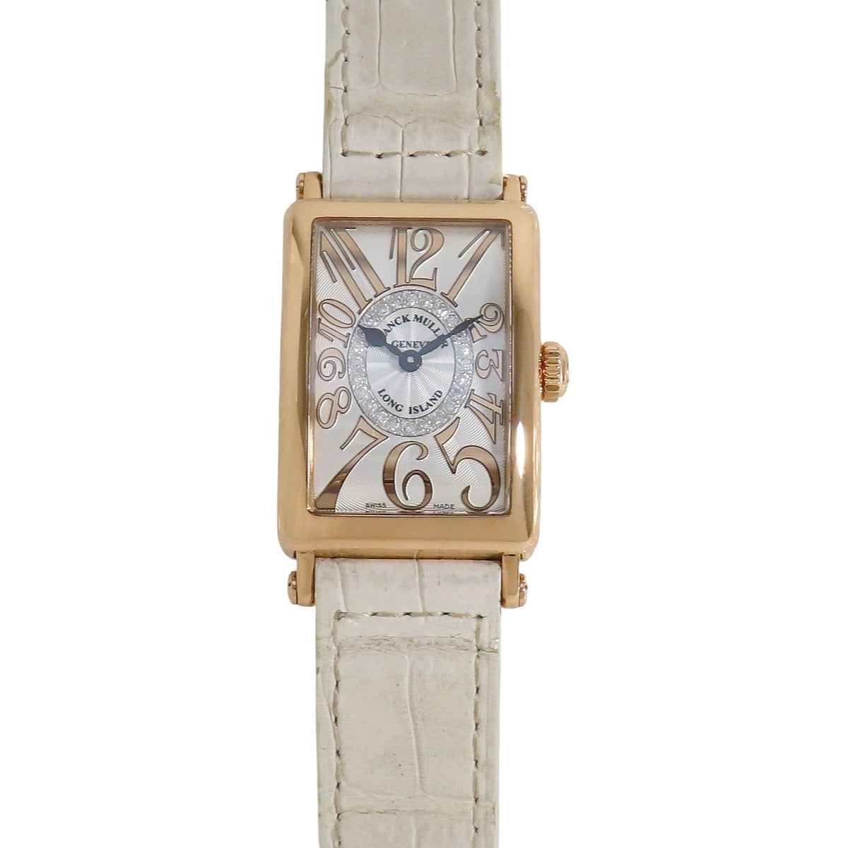 Long Island Relief 902QZCD1R PG/Leather Diamond Quartz Ladies'