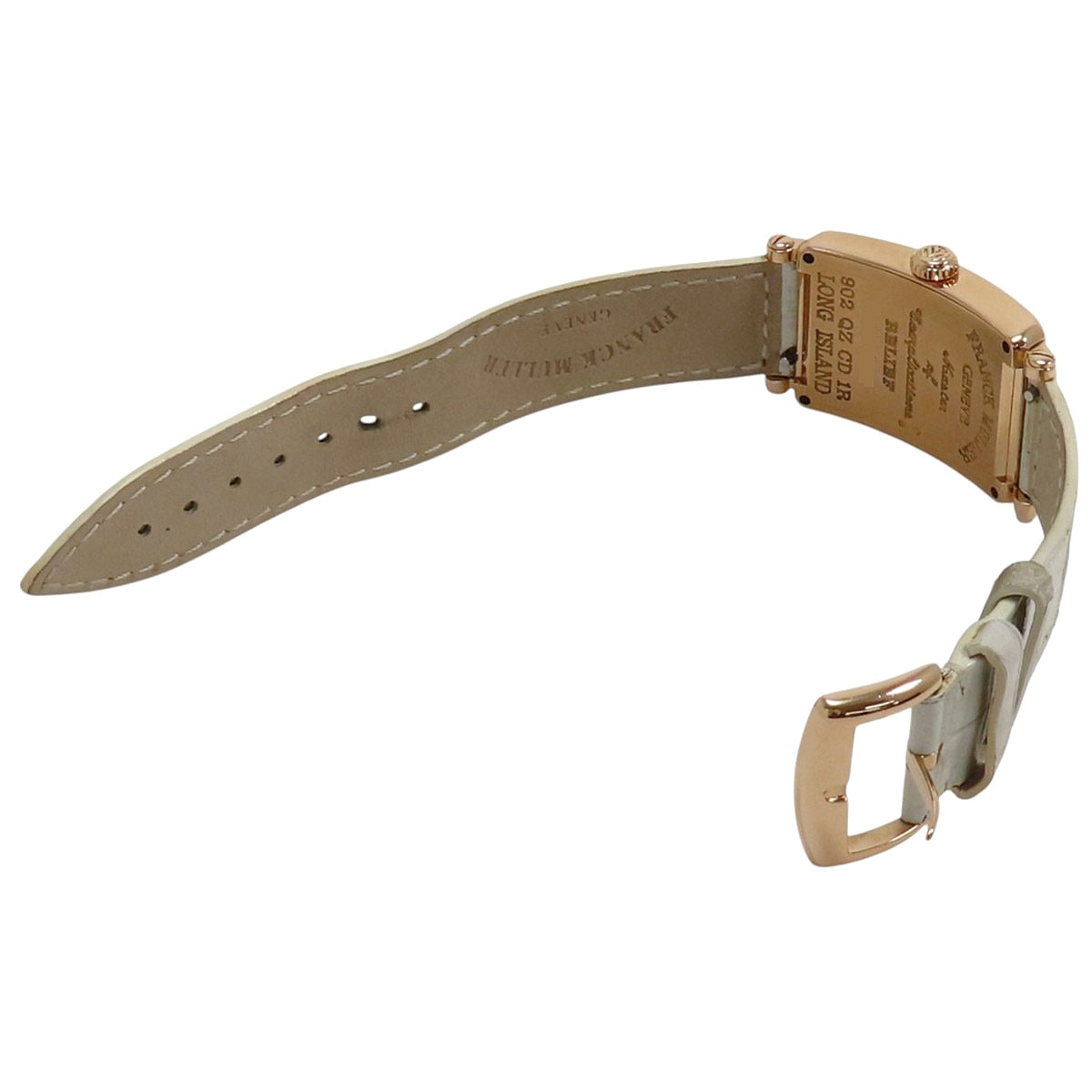 Long Island Relief 902QZCD1R PG/Leather Diamond Quartz Ladies'