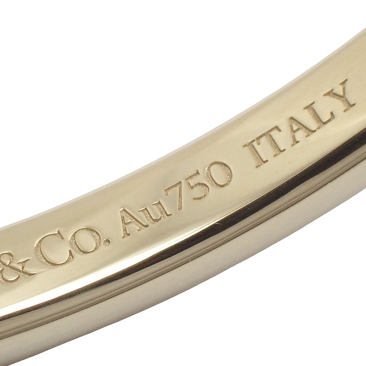 ナロー バングル イエローゴールド K18YG ホワイトゴールド K18WG 12.5g