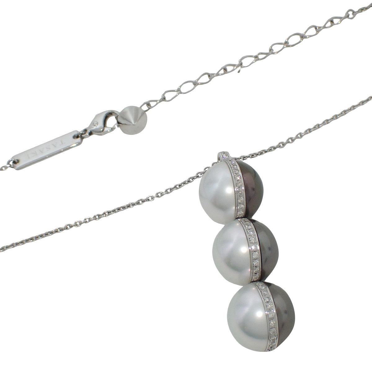 Balance Unite Pendant Diamond/Pearl K18WG 14.1g