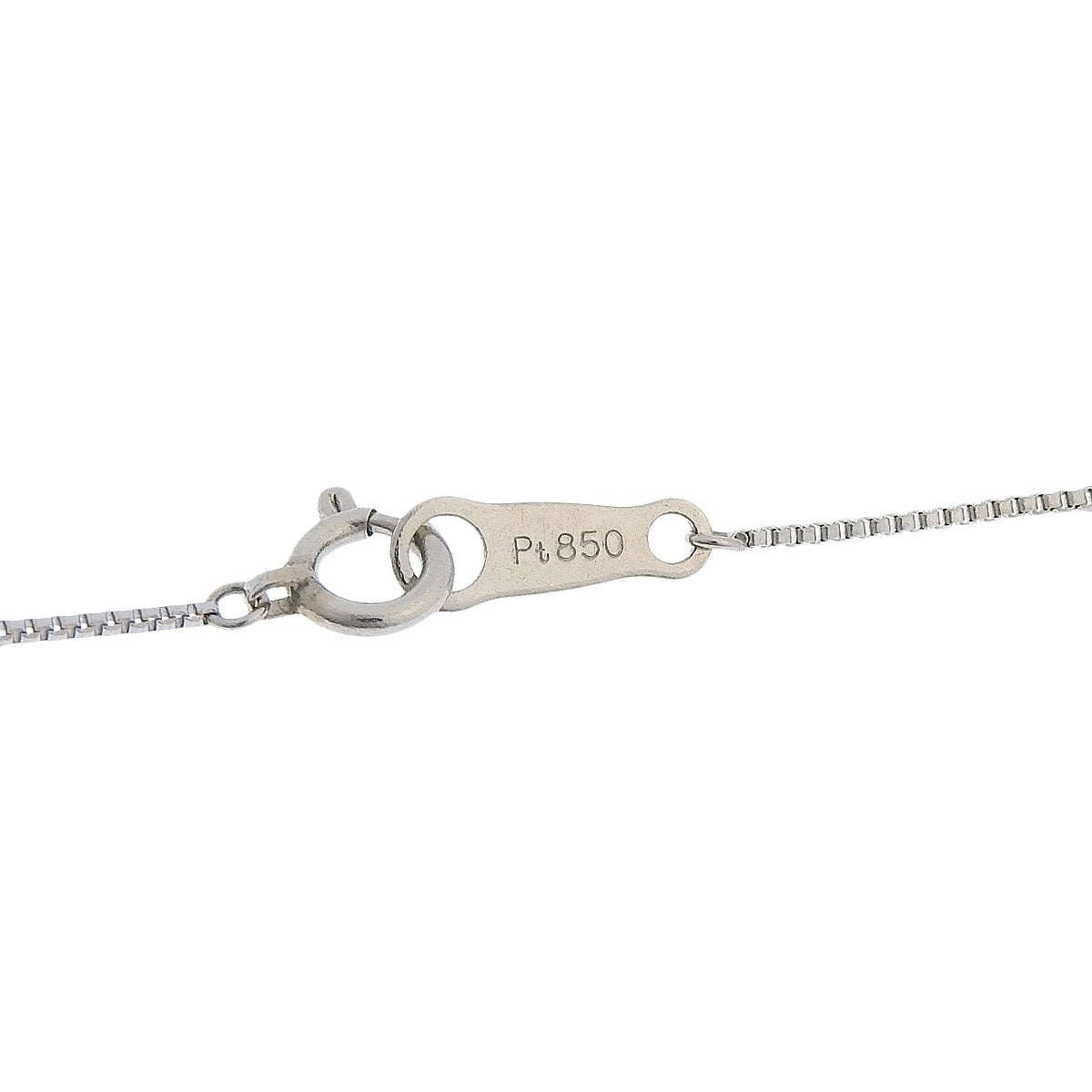 Heart-shaped Necklace Diamond D0.26 Platinum Pt900 Pt850 3.0g