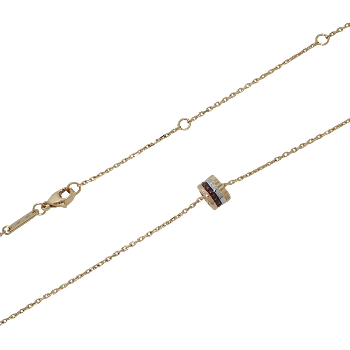 Quatre Classique Pendant, extra small, diamonds, 18K yellow gold, 18K pink gold, 18K white gold, 4.3g