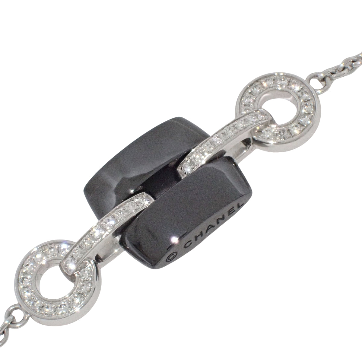 ウルトラ ダイヤ ブレスレット ダイヤモンド ホワイトゴールド K18WG セラミック CE 6.4g