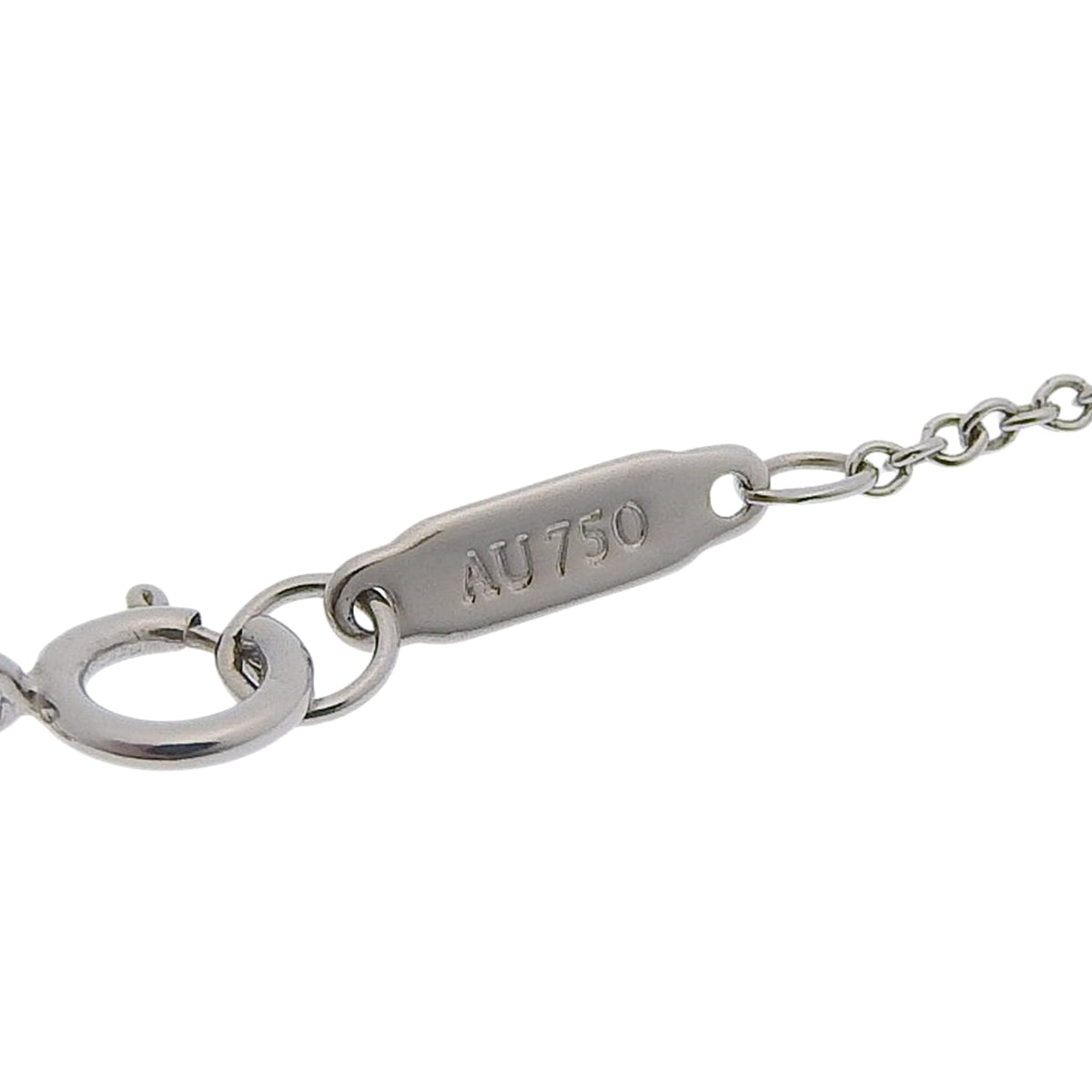 ボウ ブレスレット ダイヤモンド ホワイトゴールド K18WG 2.7g
