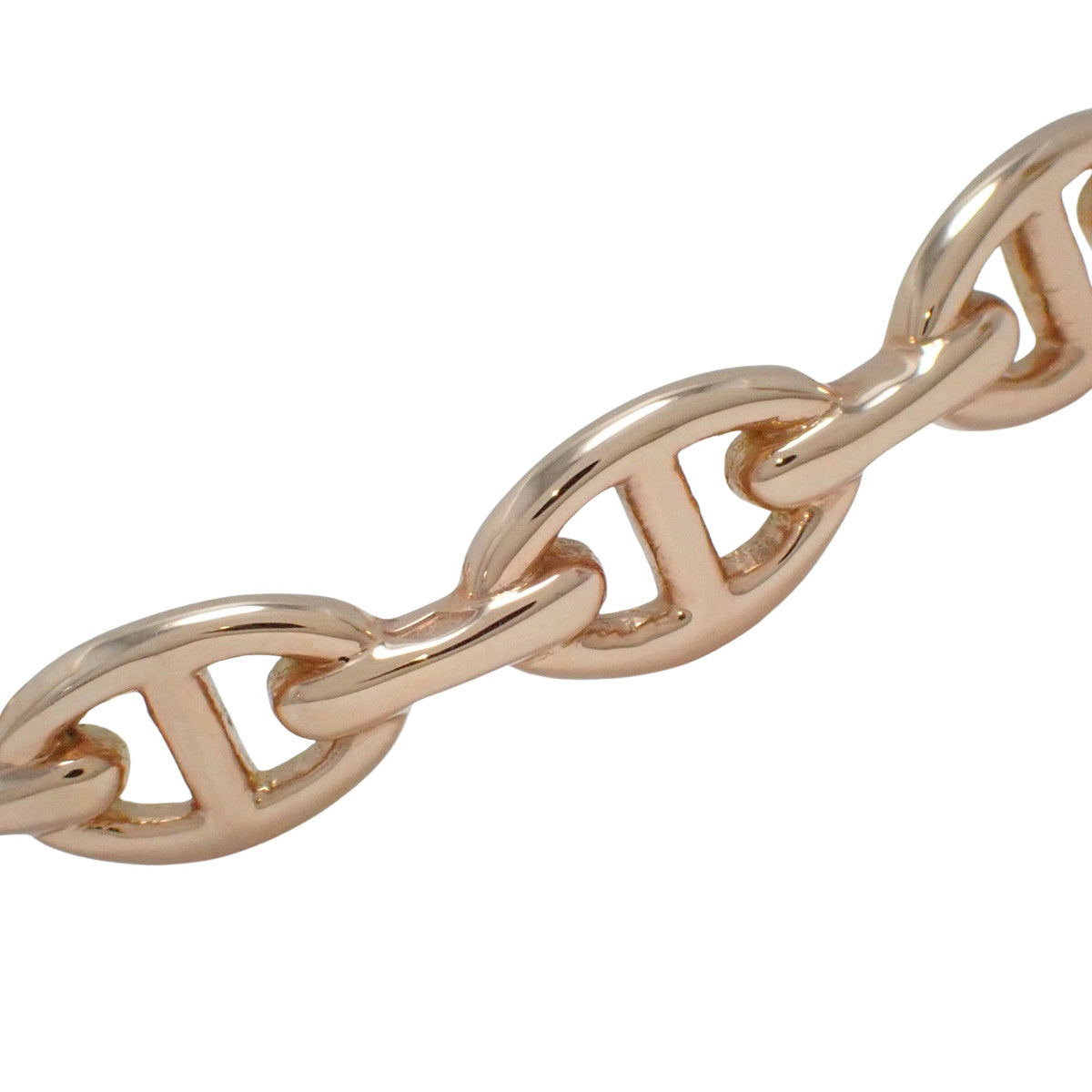 Chaine d'Ancre Enchainee Bracelet K18PG SH 17.8g
