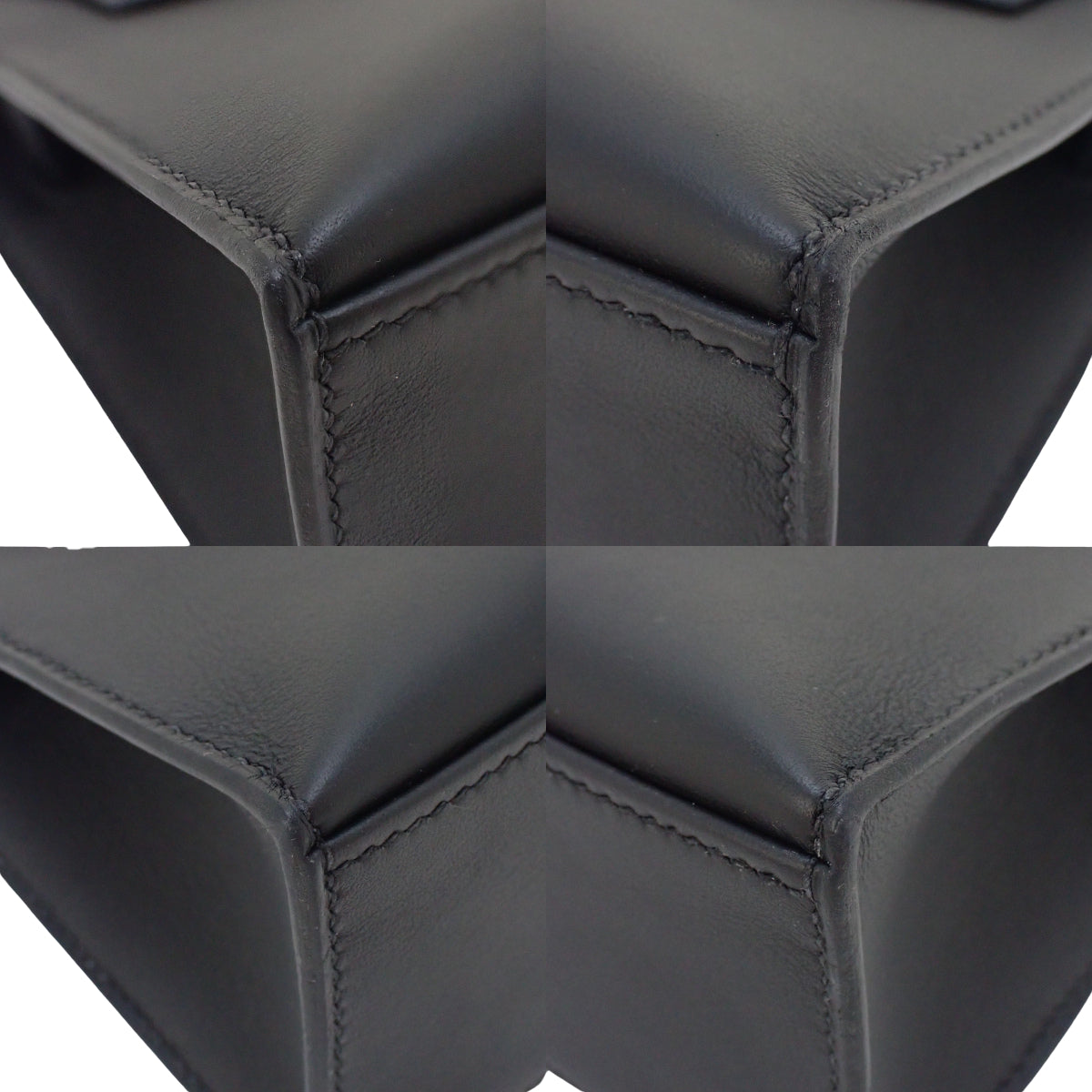 【未使用】Kelly Pochette Swift 黑色 金色金属件 W刻印