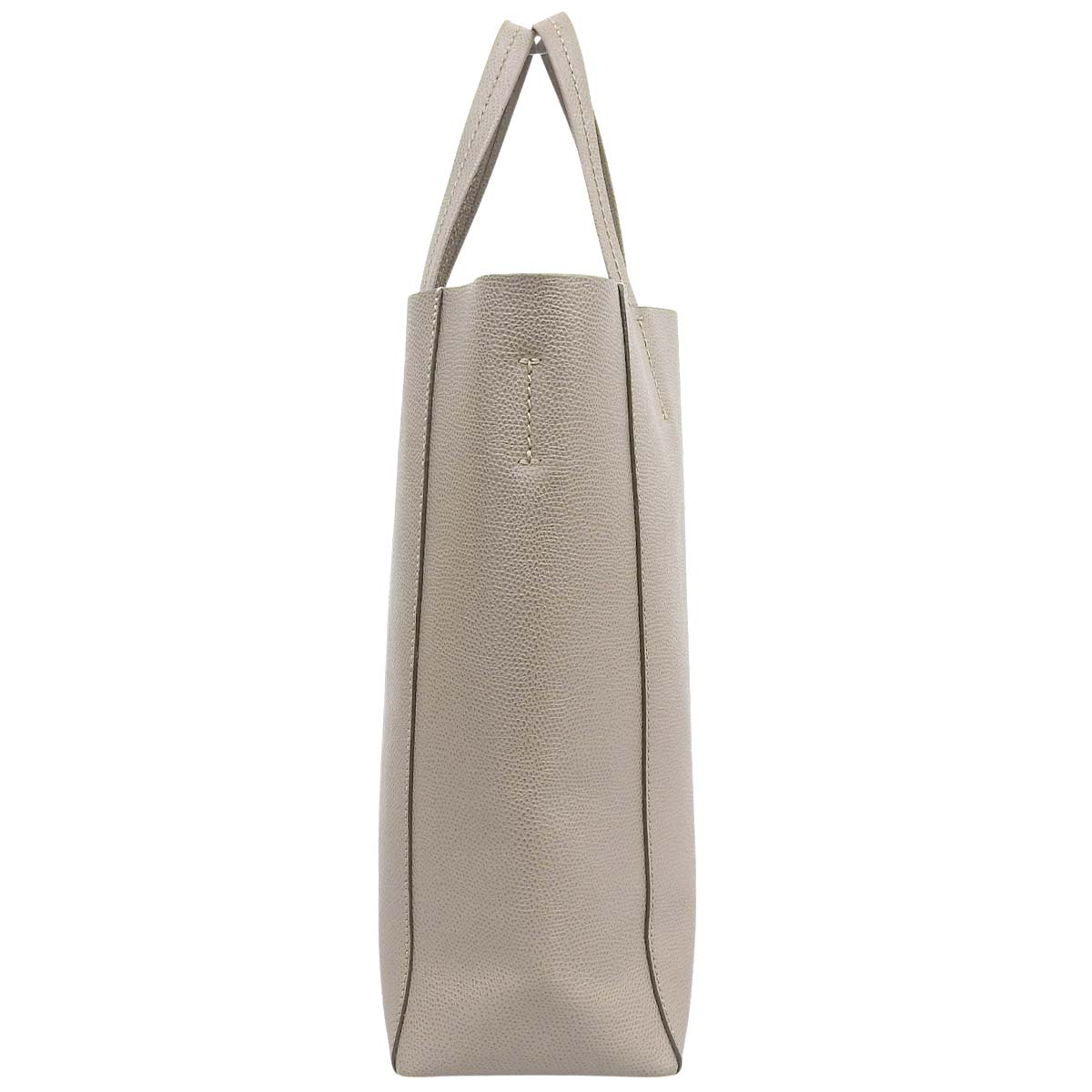 Vertical Cabas Small Leather Greige 189813