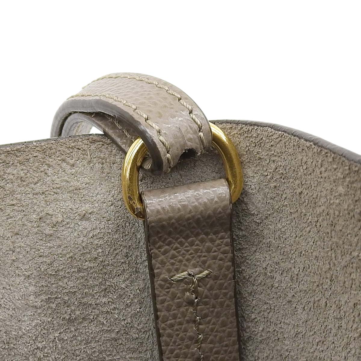 Vertical Cabas Small Leather Greige 189813