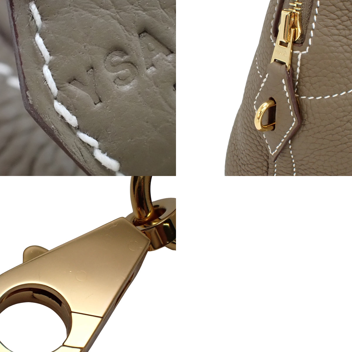 Bolide 31 Taurillon Clemence Etoupe/Etope Gold Hardware Y stamp