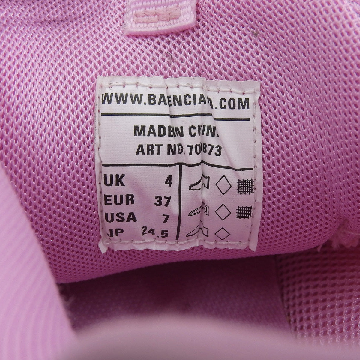 BALENCIAGA トラック3 スニーカー 37 ポリウレタン ナイロン ピンク｜Vintage Luxury Brand Specialty Store｜Shibuya, Tokyo｜alamode