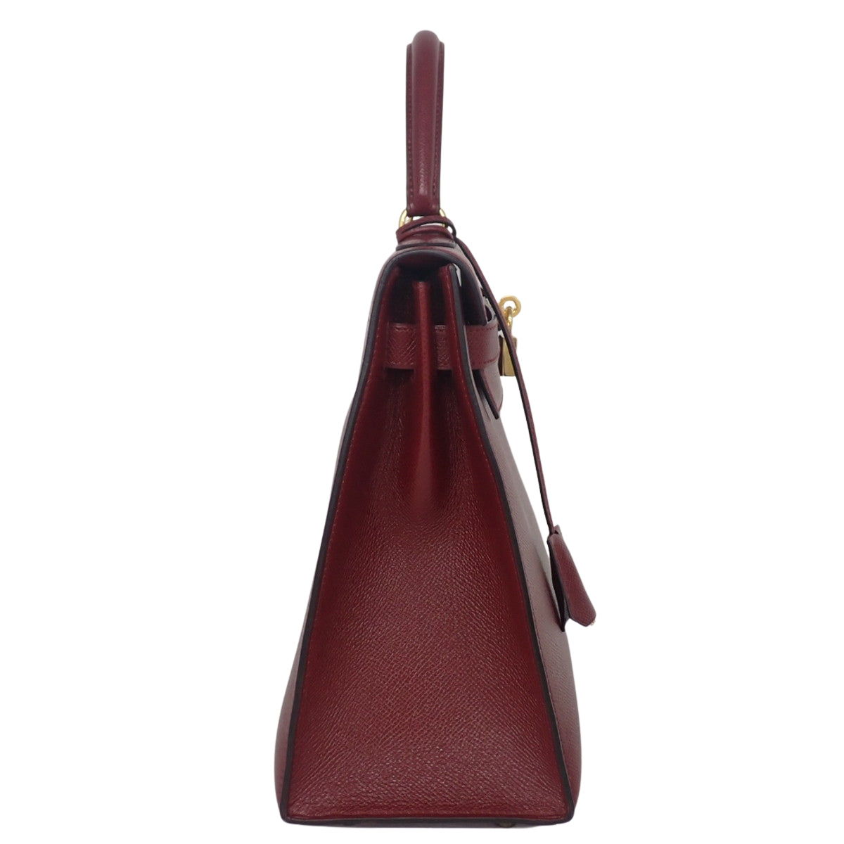 Kelly 32（外缝） Courchevel Rouge H 金扣 〇V刻印