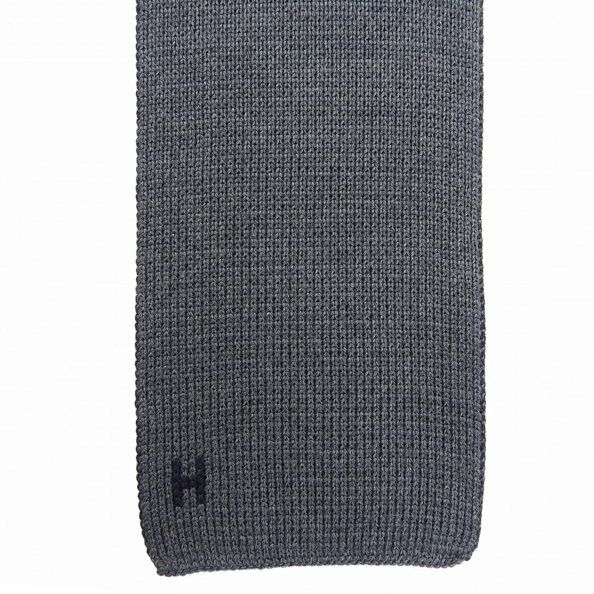 Hロゴ ニットネクタイ ファッション 小物 リバーシブル シルク