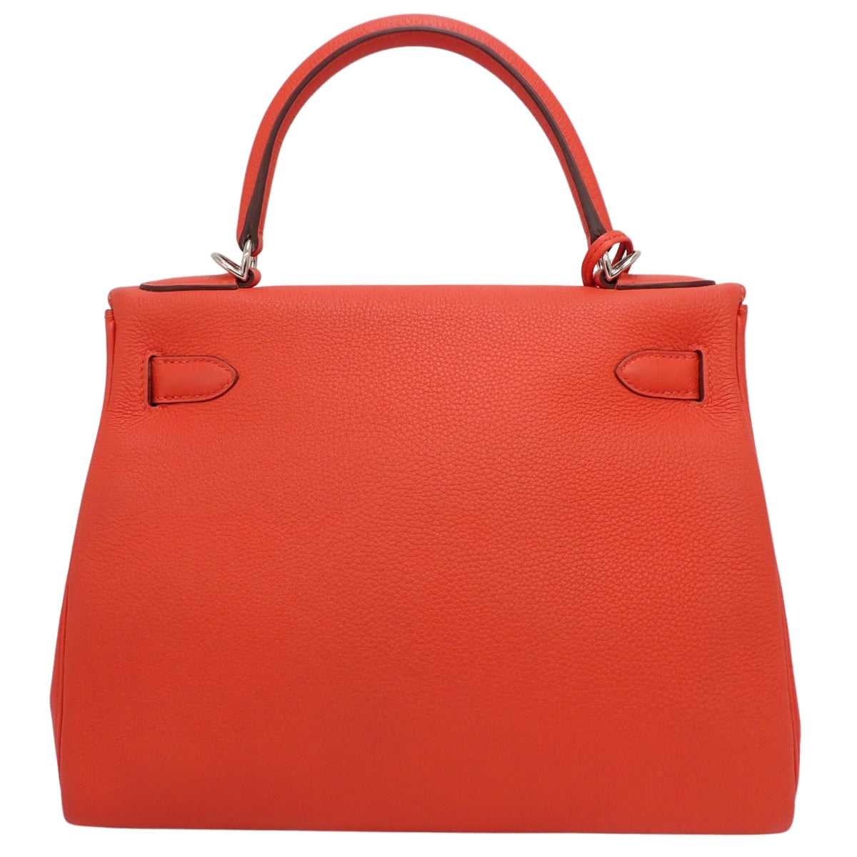 Hermès Kelly 28 (Sellier) Togo Palladium Hardware Capucine Y-stamp