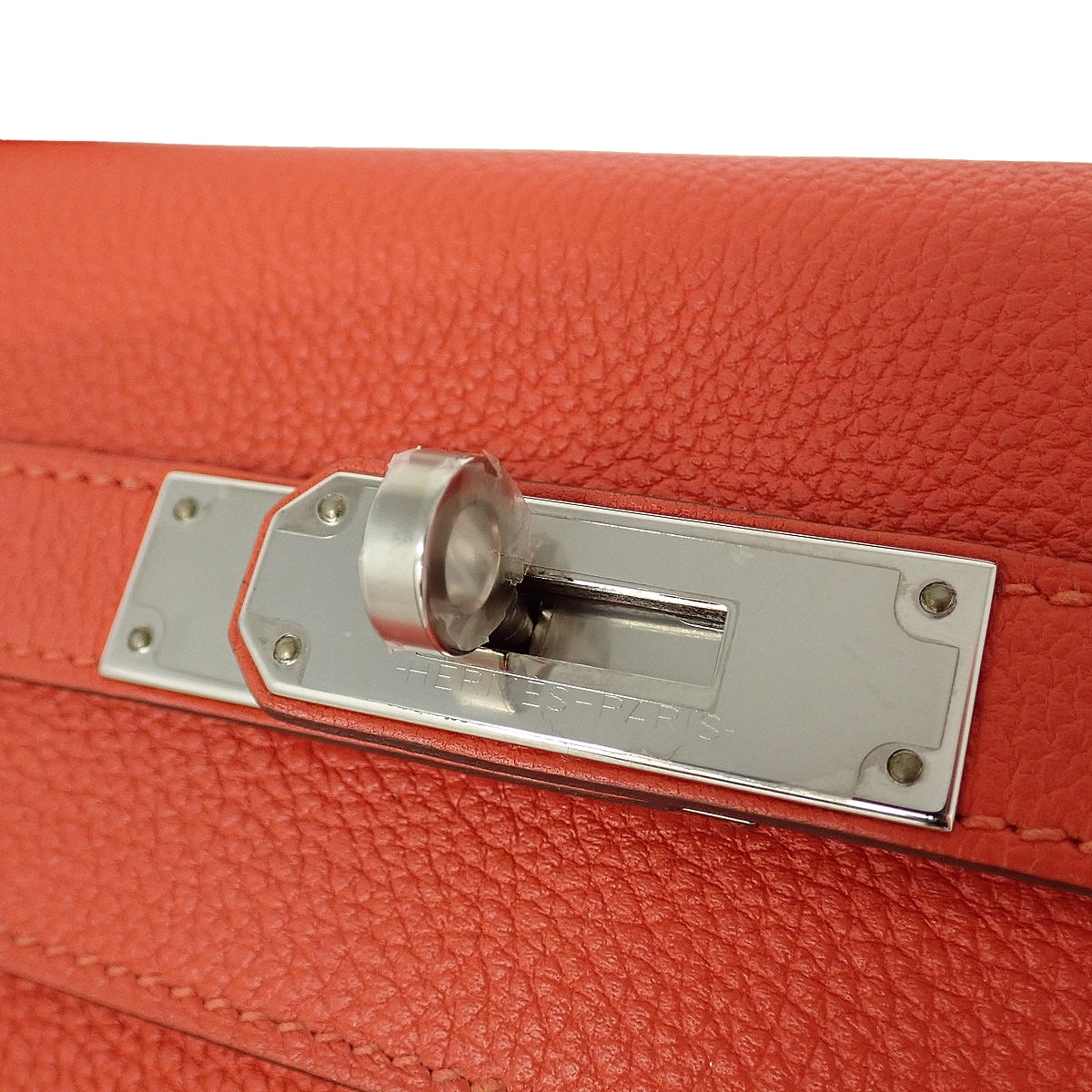 Hermès Kelly 28 (Sellier) Togo Palladium Hardware Capucine Y-stamp