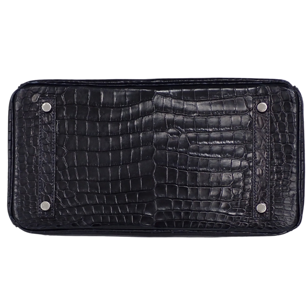 バーキン30 ポロサス クロコダイル ブルーマリン シルバー金具 T刻印