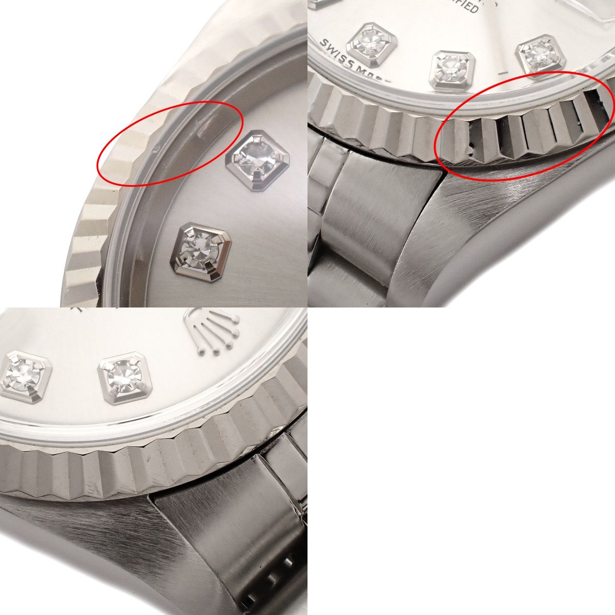 Datejust 79174G WG/SS F-serial Silver 10P Diamonds Automatic Women's