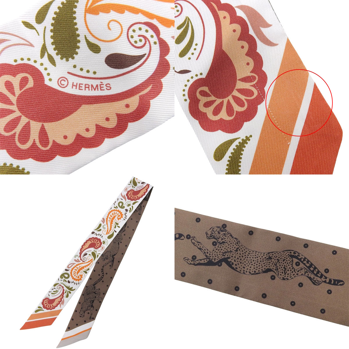 Guepards Bandana チーター バンダナ ツイリー シルク