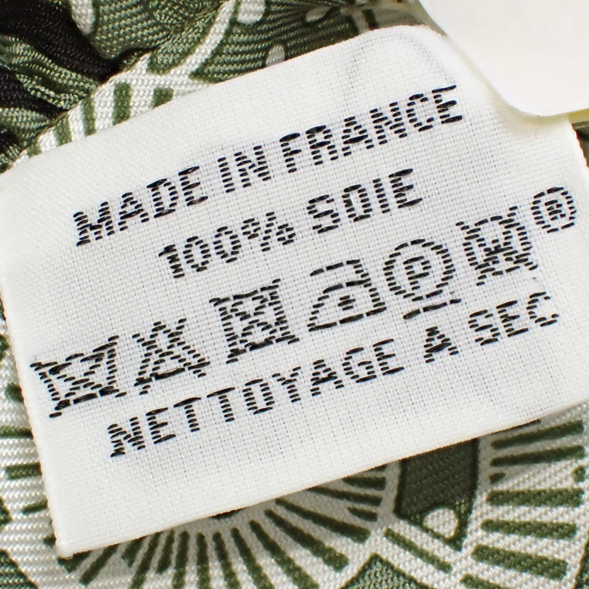 【新品】Eperon d'Or Bandana エプロン・ドール・バンダナ ツイリー フリル シルク セージ ノワール ブラン H852978S 08