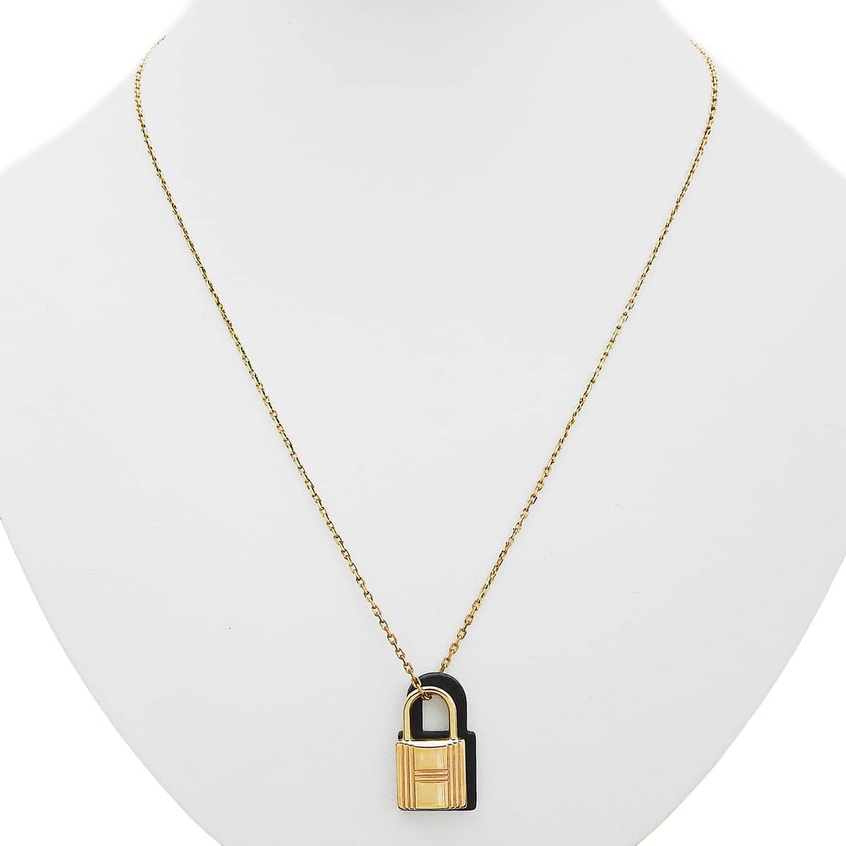 O'Kelly PM pendant, metal (GP) with Swift calfskin