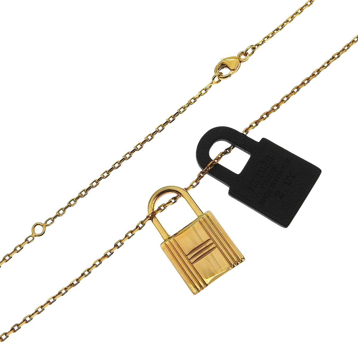 O'Kelly PM pendant, metal (GP) with Swift calfskin