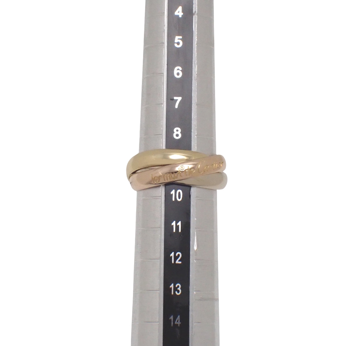 卡地亚（Cartier）Trinity 三色金戒指，18K金，49号，7.0克