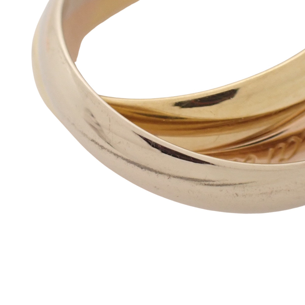 卡地亚（Cartier）Trinity 三色金戒指，18K金，49号，7.0克