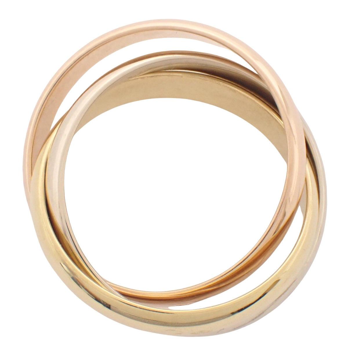 les must de Cartier トリニティリング イエローゴールド ホワイトゴールド ピンクゴールド K18 53 8g
