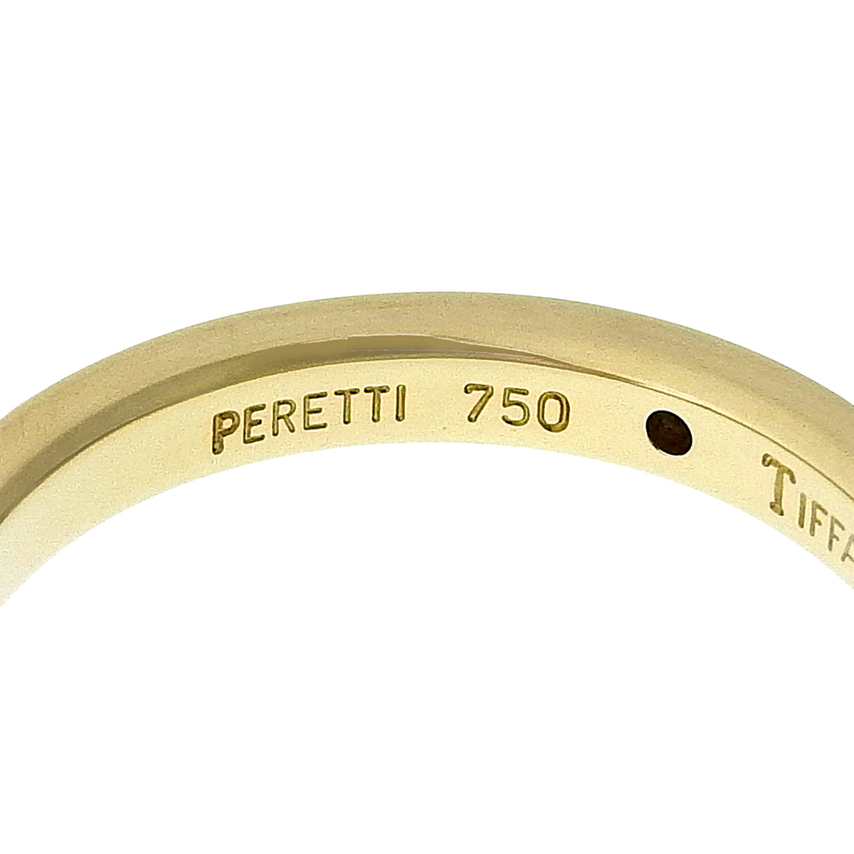 Stacking Band Ring, 18K Yellow Gold, Size 10.5 (50.5), 3.7g, 1 Diamond